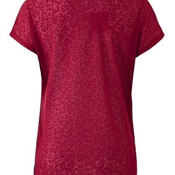 SIMPLY BE. ANTHOLOGY JERSEY JACQUARD TOP - BERRY SIZE 16W (NEW WITH TAGS) - Picture 2 of 4